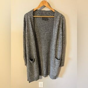 Anthropologie Gray Open-Front Cardigan